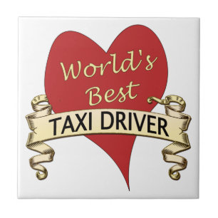 World's Best Taxi Driver Ceramic Tile