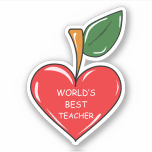 worlds best teacher apple fun