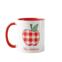 World's Best Teacher Apple Mug