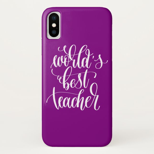 World's Best Teacher Case-Mate iPhone Case (Back)