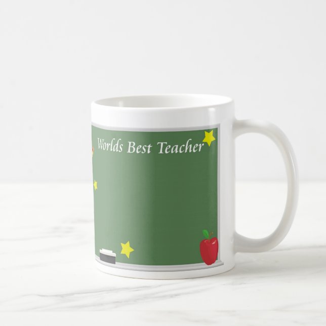Worlds Best Teacher Coffee Mug (Right)