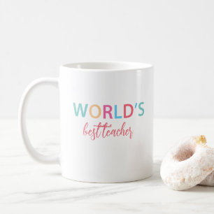 World's Best Teacher Colourful Mug