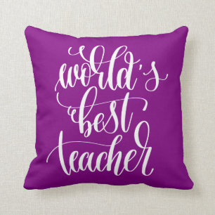 World's Best Teacher Cushion