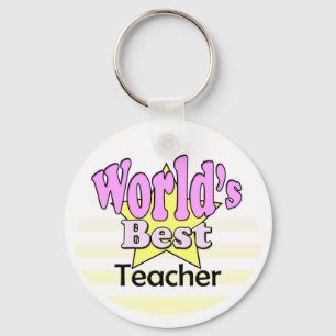 World's Best Teacher (Female) Key Ring