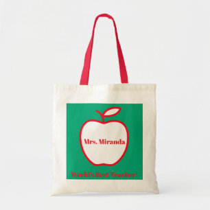 World's Best Teacher (green) Tote Bag