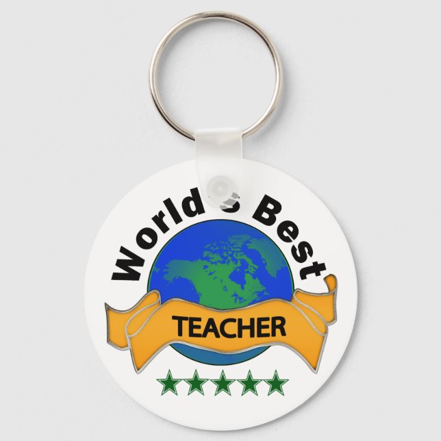 World's Best Teacher Key Ring (Front)