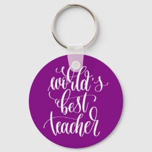 World's Best Teacher Key Ring
