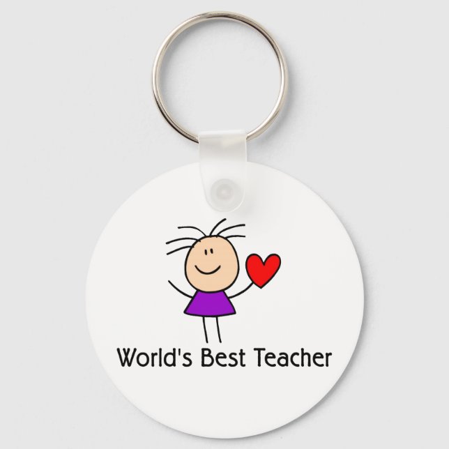 World's Best Teacher Key Ring (Front)