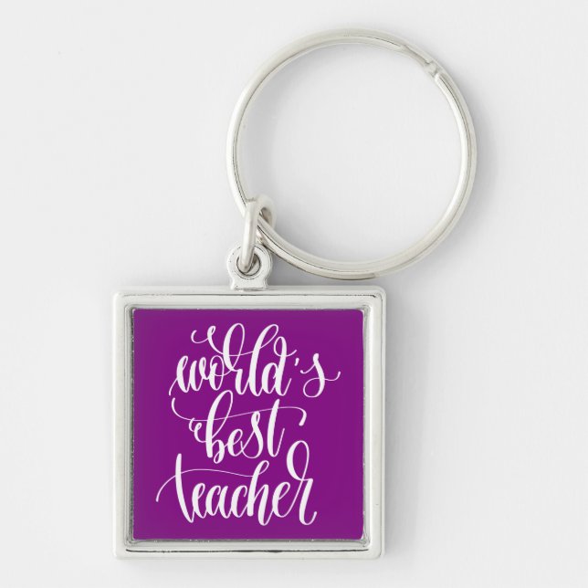 World's Best Teacher Key Ring (Front)