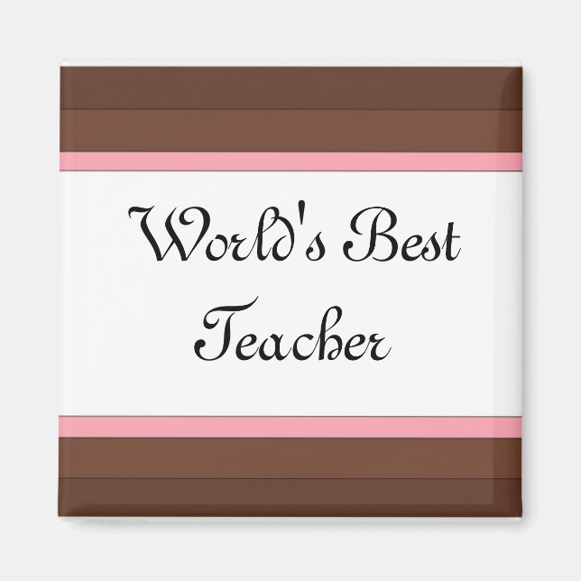 World's Best Teacher Magnet (Front)