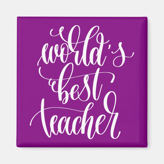 World's Best Teacher Magnet (Front)