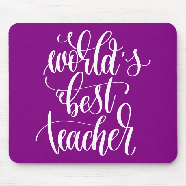World's Best Teacher Mouse Pad (Front)