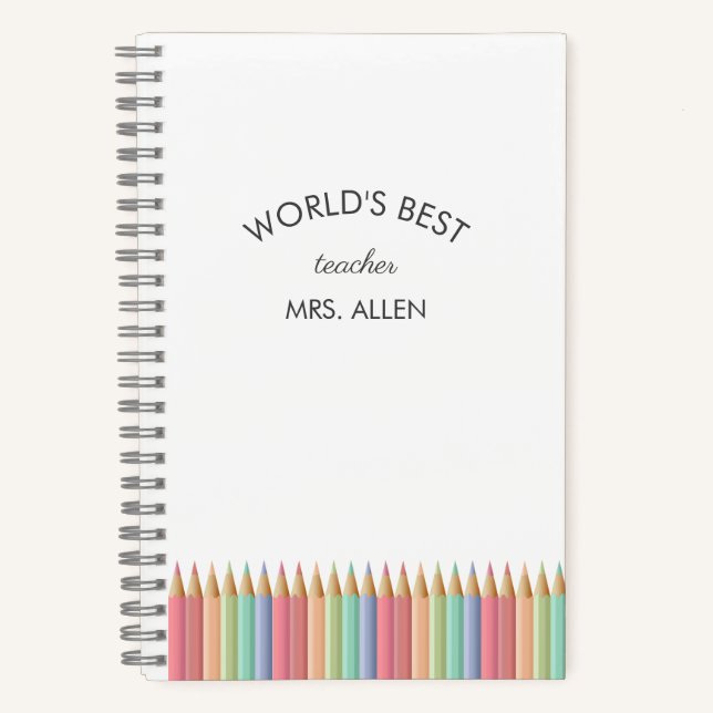 World's Best Teacher Notebook (Front)