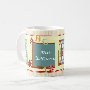 Worlds Best Teacher Personalised Art Mug