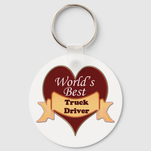 World's Best Truck Driver Key Ring (Front)