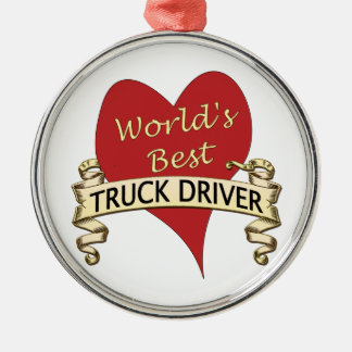 World's Best Truck Driver Metal Tree Decoration