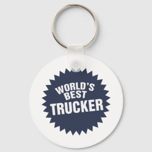 World's Best Trucker Truck Driver Haulier Key Ring