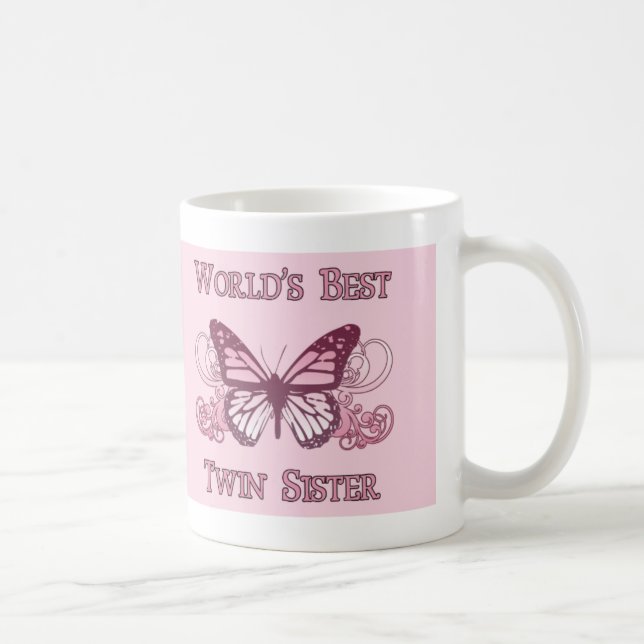 World's Best Twin Sister (Butterfly) Coffee Mug (Right)