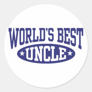 World's Best Uncle Classic Round Sticker