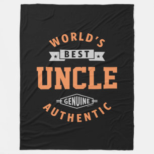 World's Best Uncle Fleece Blanket