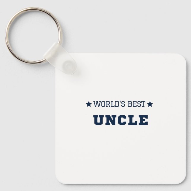 World's Best Uncle Key Chain (Front)