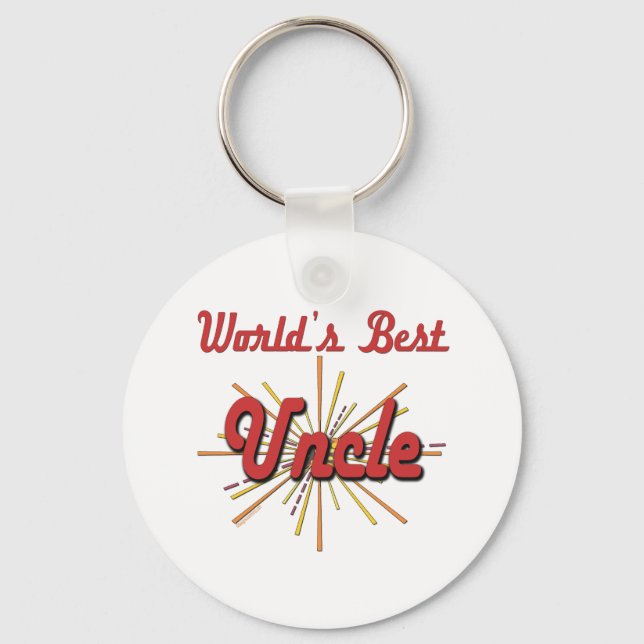 World's Best Uncle Key Ring (Front)