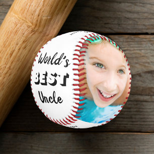 World's Best Uncle Photo Baseball