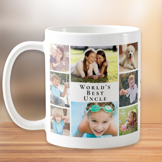World's Best Uncle Photo Collage Coffee Mug (Creator Uploaded)