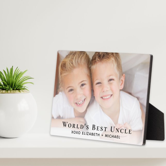World's Best Uncle Photo Plaque (Creator Uploaded)