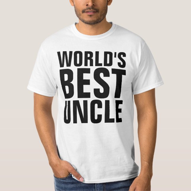 WORLD'S BEST UNCLE t-shirts Tees (Front)