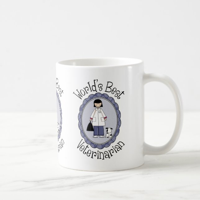 World's Best Veterinarian - Female Coffee Mug (Right)