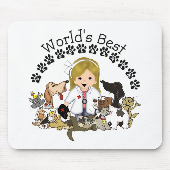 World's Best Veterinarian Mousepad (Front)