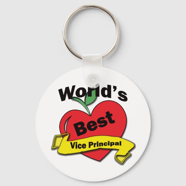 World's Best Vice Principal Key Ring (Front)