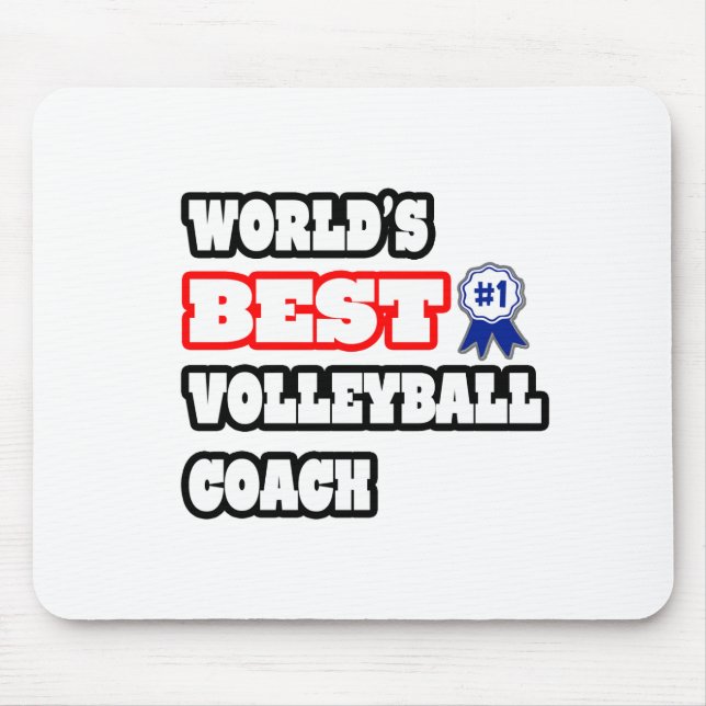 World's Best Volleyball Coach Mouse Pad (Front)