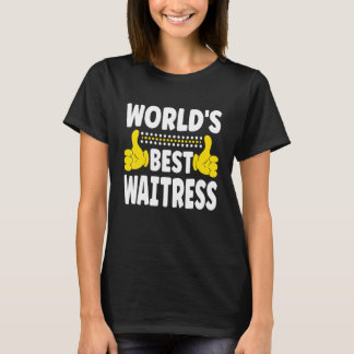 World's Best Waitress Job Title Profession Waitr T-Shirt
