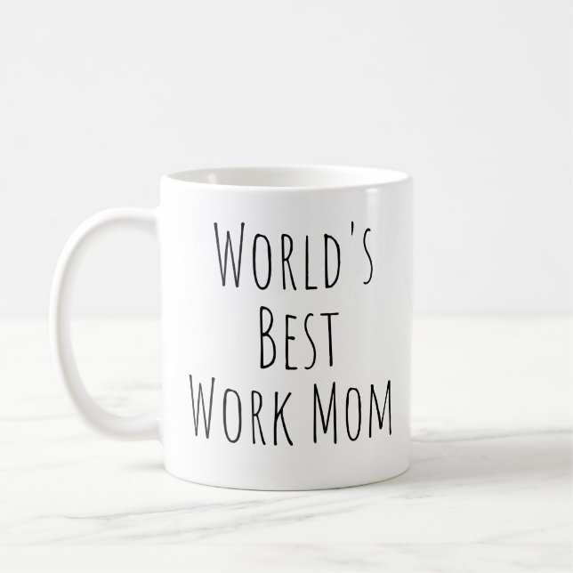 World's Best Work Mum Coffee Mug (Left)
