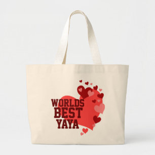 Worlds Best YaYa Personalised Large Tote Bag