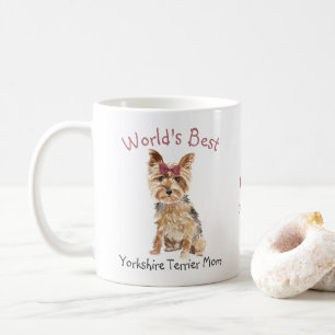 World's Best Yorkshire Terrier Mum Personalised Coffee Mug