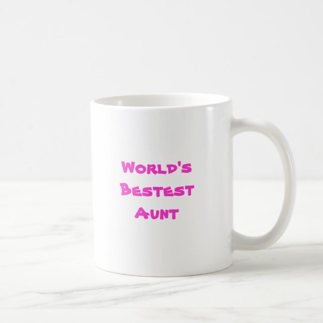 World's Bestest Aunt Coffee Mug (Right)