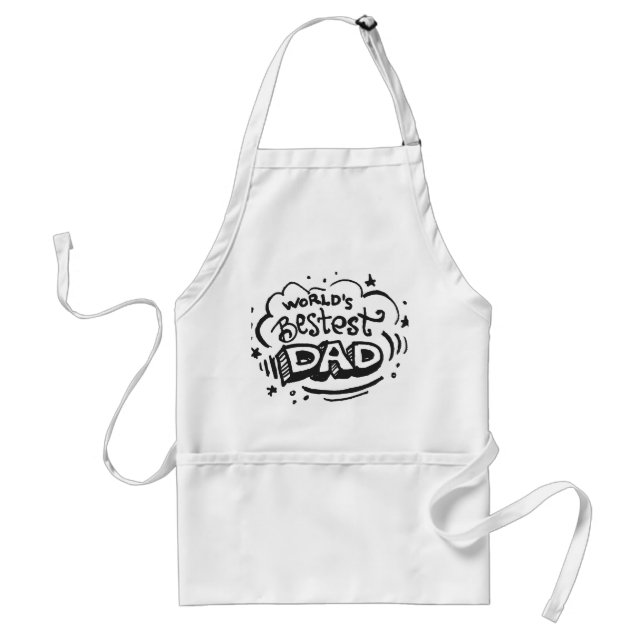World's Bestest Dad 1 Standard Apron (Front)