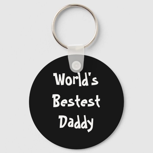 World's Bestest Daddy Key Ring (Front)