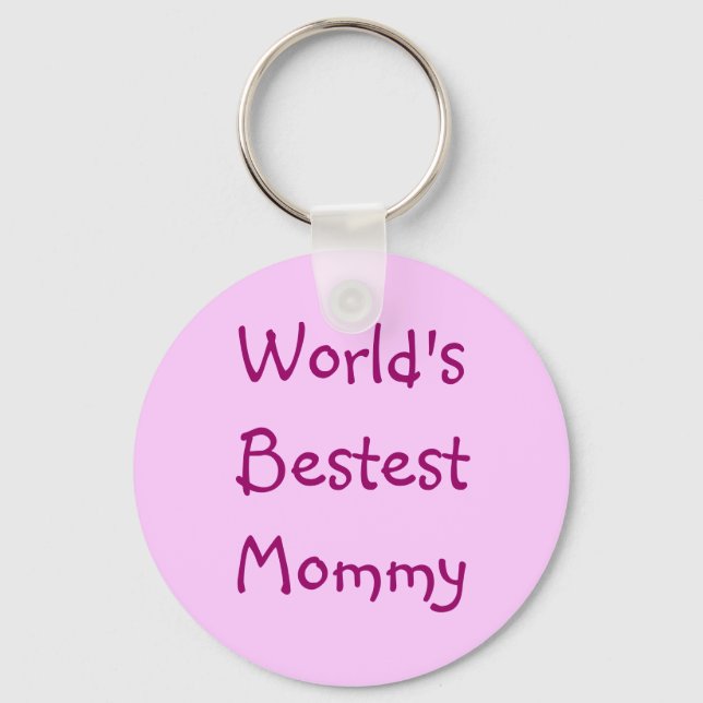 World's Bestest Mummy Key Ring (Front)