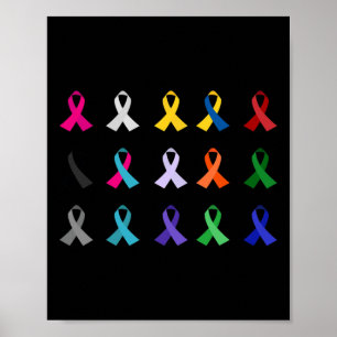 World's Cancer Awareness Cross Christian Costume R Poster