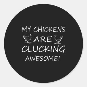 Worlds chicken mum chick mother cute funny mother' classic round sticker