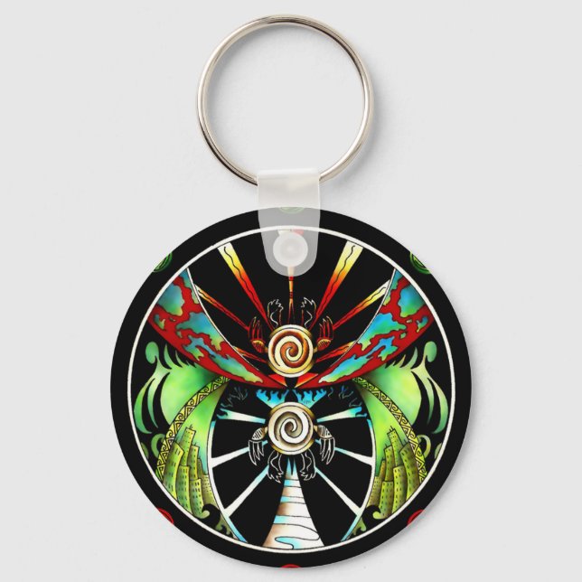 Worlds Collide Turtles Key Ring (Front)