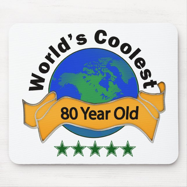 World's Coolest 80 Year Old Mouse Pad (Front)