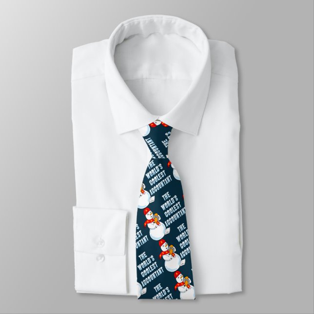 World's Coolest Accountant Tie (Tied)