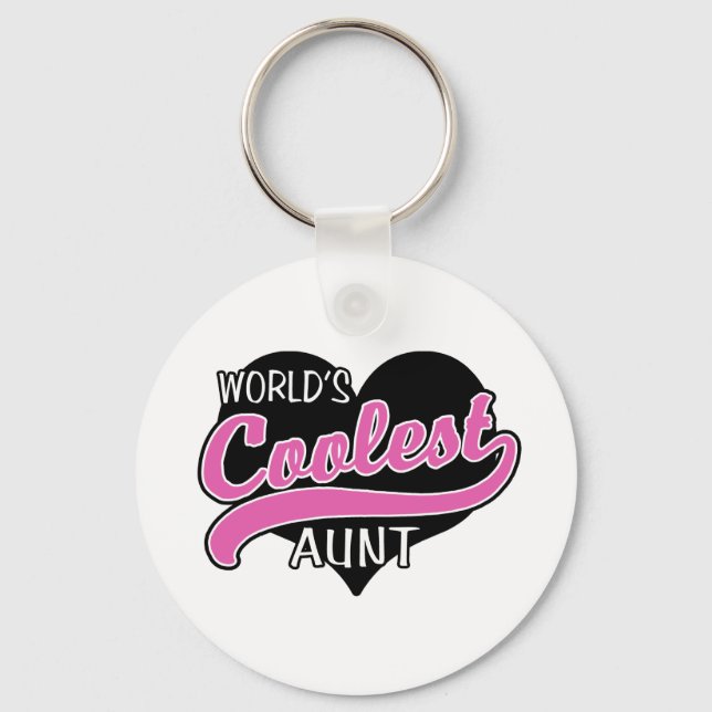 World's Coolest Aunt Key Ring (Front)