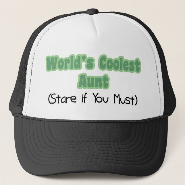 World's Coolest Aunt Trucker Hat (Front)