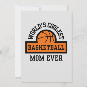 WORLD'S COOLEST BASKETBALL MOM  HOLIDAY CARD